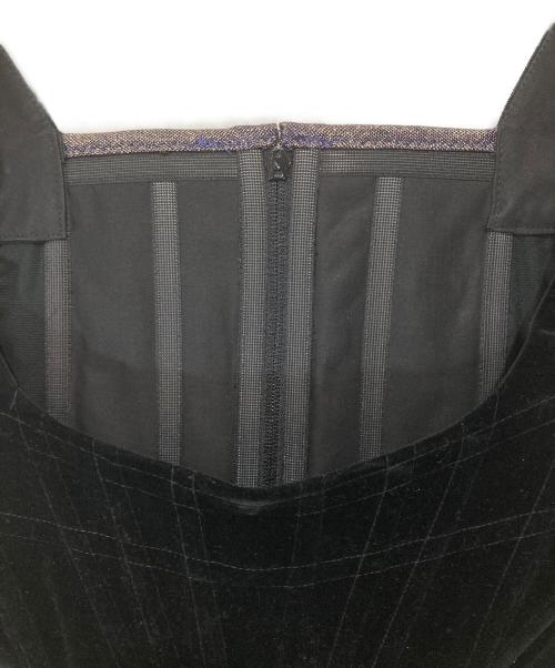 Vivienne Westwood RED LABEL（ヴィヴィアンウエストウッドレッドレーベル）Vivienne Westwood RED LABEL (ヴィヴィアンウエストウッドレッドレーベル) ベルベットコルセット 98AW イタリア製 アーカイブ ブラック サイズ:42の古着・服飾アイテム
