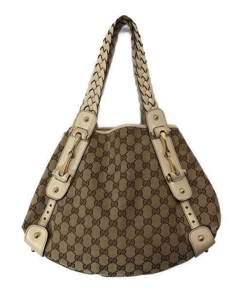 GUCCI（グッチ）GUCCI (グッチ) ハンドバッグ　162900 ベージュの古着・服飾アイテム
