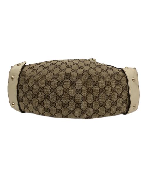 GUCCI（グッチ）GUCCI (グッチ) ハンドバッグ　162900 ベージュの古着・服飾アイテム