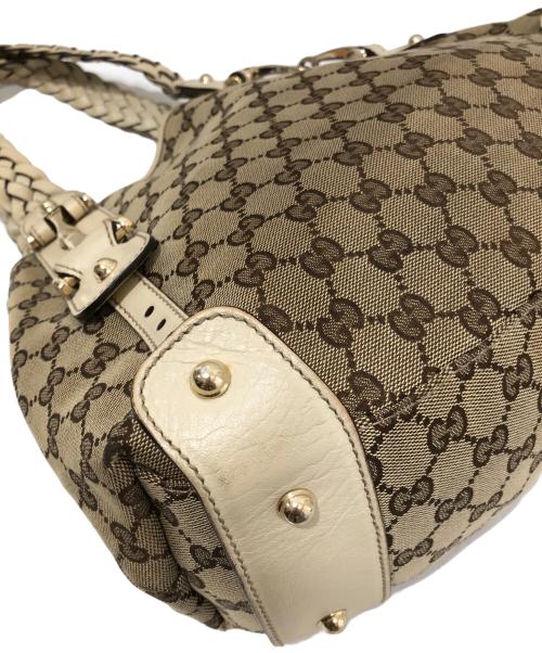 GUCCI（グッチ）GUCCI (グッチ) ハンドバッグ　162900 ベージュの古着・服飾アイテム