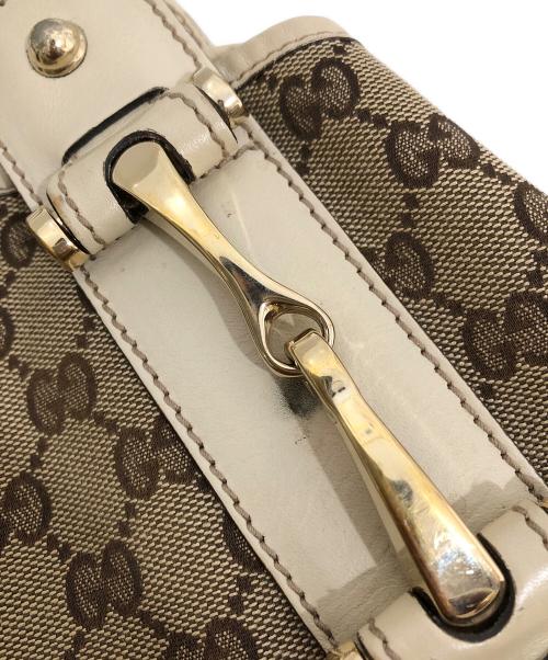 GUCCI（グッチ）GUCCI (グッチ) ハンドバッグ　162900 ベージュの古着・服飾アイテム