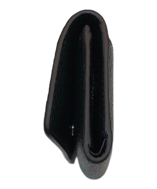 Maison Margiela（メゾンマルジェラ）Maison Margiela (メゾンマルジェラ) 4ステッチ 三つ折り ウォレット グレインレザースリーフォールドウォレット SA3UI0010 ブラックの古着・服飾アイテム