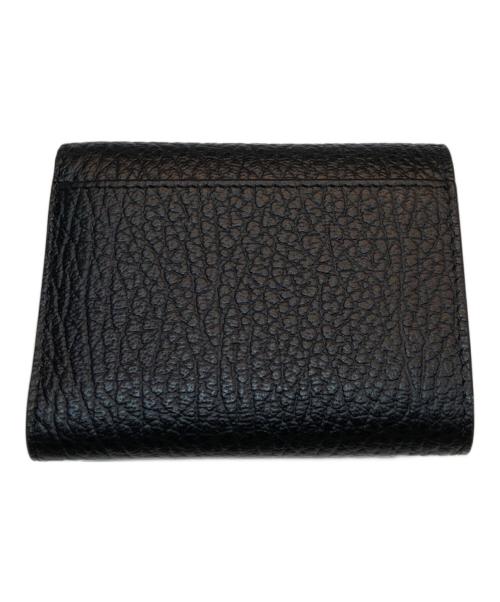 Maison Margiela（メゾンマルジェラ）Maison Margiela (メゾンマルジェラ) 4ステッチ 三つ折り ウォレット グレインレザースリーフォールドウォレット SA3UI0010 ブラックの古着・服飾アイテム