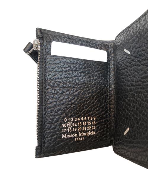 Maison Margiela（メゾンマルジェラ）Maison Margiela (メゾンマルジェラ) 4ステッチ 三つ折り ウォレット グレインレザースリーフォールドウォレット SA3UI0010 ブラックの古着・服飾アイテム