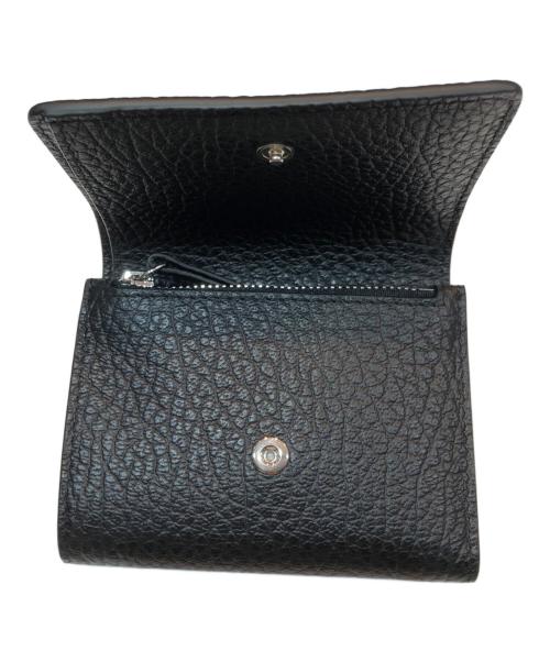 Maison Margiela（メゾンマルジェラ）Maison Margiela (メゾンマルジェラ) 4ステッチ 三つ折り ウォレット グレインレザースリーフォールドウォレット SA3UI0010 ブラックの古着・服飾アイテム