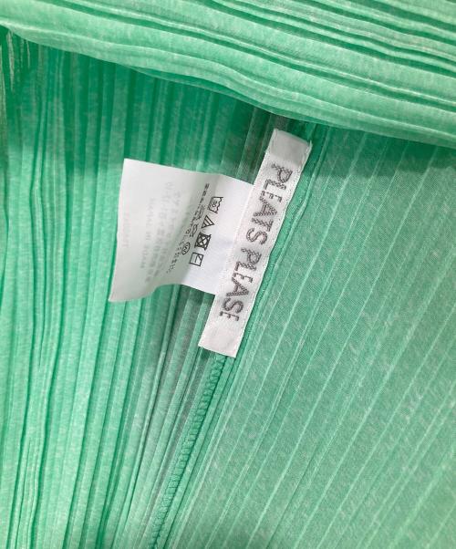 PLEATS PLEASE（プリーツプリーズ）PLEATS PLEASE (プリーツプリーズ) Grainy Colors Madame-T　グレーニーカラーズマダムティー ミントグリーン サイズ:FREEの古着・服飾アイテム