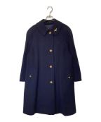 Burberry'sバーバリーズ）の古着「ウールカシミヤ金釦コート」｜ネイビー