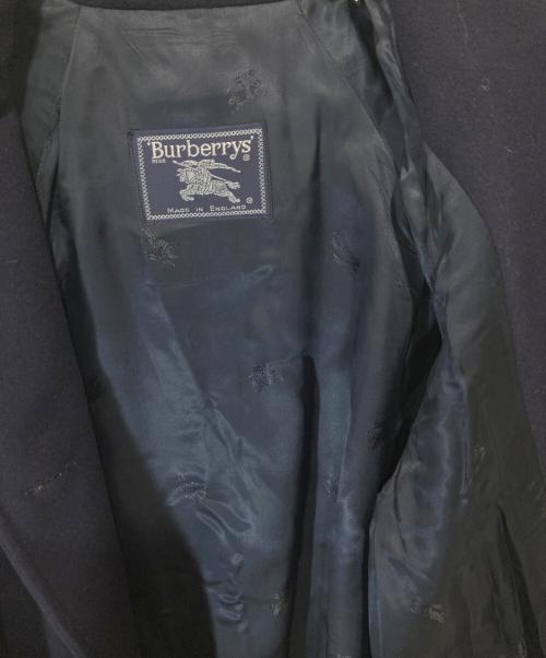 Burberry's（バーバリーズ）Burberry's (バーバリーズ) ウールカシミヤ金釦コート ネイビー サイズ:実寸参照の古着・服飾アイテム