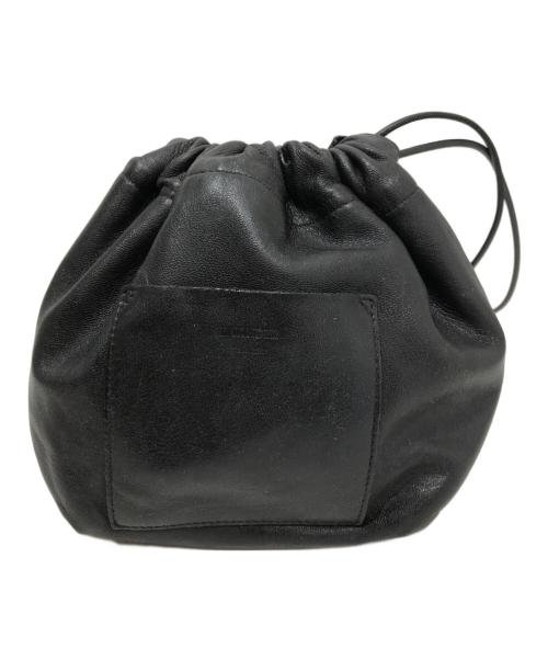 JIL SANDER（ジルサンダー）JIL SANDER (ジルサンダー) レザーバッグ ブラックの古着・服飾アイテム