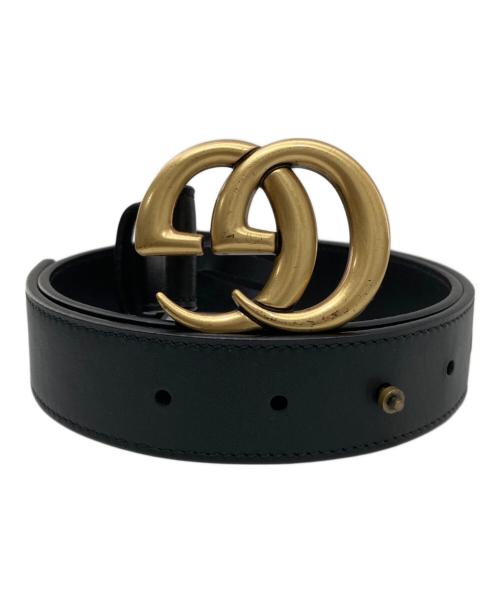 GUCCI（グッチ）GUCCI (グッチ) GGマーモント ロゴバックルベルト 414516 ブラックの古着・服飾アイテム