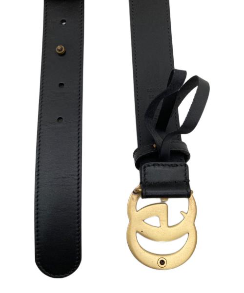 GUCCI（グッチ）GUCCI (グッチ) GGマーモント ロゴバックルベルト 414516 ブラックの古着・服飾アイテム