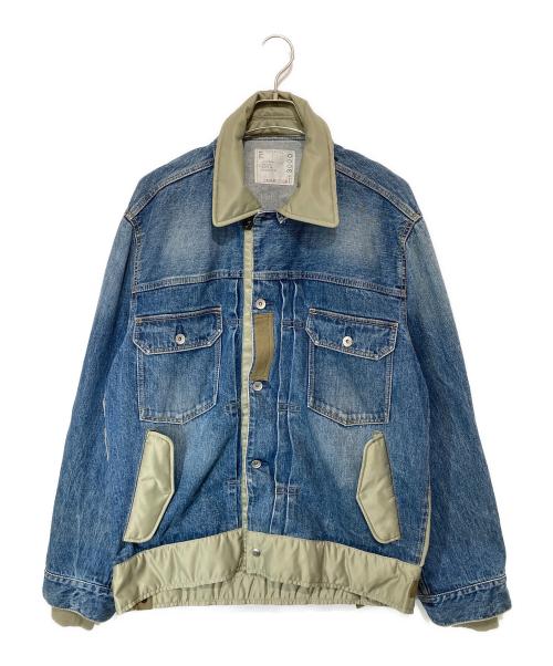 sacai（サカイ）sacai (サカイ) Denim x Nylon Twill Blouson インディゴ サイズ:3の古着・服飾アイテム
