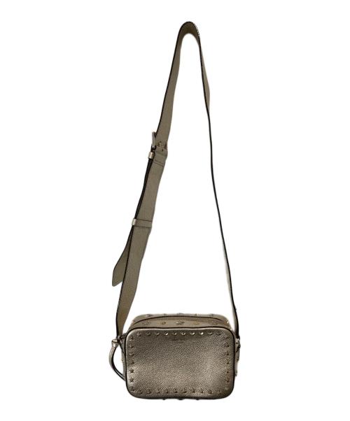 JIMMY CHOO（ジミーチュウ）JIMMY CHOO (ジミーチュウ) PEGASI CAMERA BAG　ペガシ カメラバッグ シルバーの古着・服飾アイテム