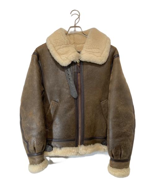 AVIREX（アヴィレックス）AVIREX (アヴィレックス) B-9 ムートンフライトジャケット ブラウン サイズ:36の古着・服飾アイテム