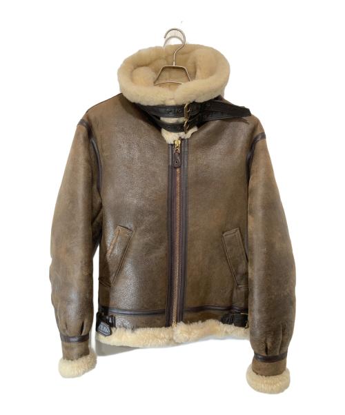 AVIREX（アヴィレックス）AVIREX (アヴィレックス) B-9 ムートンフライトジャケット ブラウン サイズ:36の古着・服飾アイテム