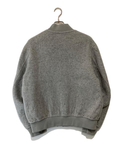 MUJI LABO（ムジラボ）MUJI LABO (ムジラボ) 再生カシミヤ混スタジアムジャンパー グレー サイズ:Mの古着・服飾アイテム