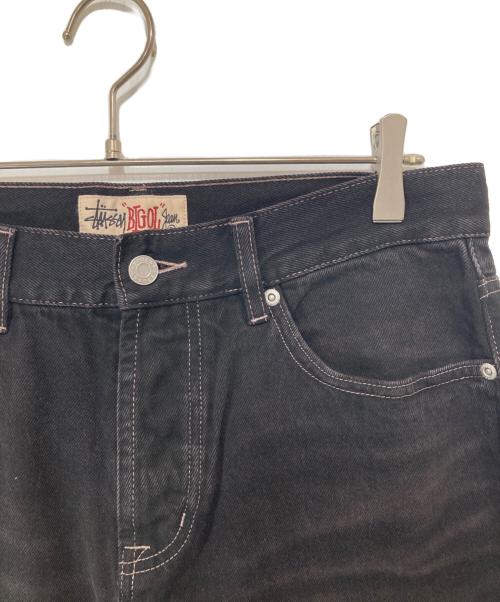 stussy（ステューシー）stussy (ステューシー) Big Ol' Jean Vintage Wash Denim　ビッグオルジーンヴィンテージウォッシュデニム　116689 ブラック サイズ:30の古着・服飾アイテム
