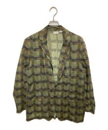 DRIES VAN NOTEN×LEN LYE（ドリスヴァンノッテン×レン・ライ）の古着「21SS リネンジャケット」｜グリーン