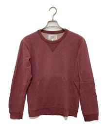 Maison Margiela（メゾンマルジェラ）の古着「エルボ-パッチクルーネックスウェット」｜レッド