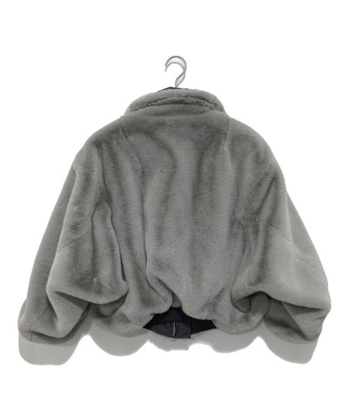 beautiful people（ビューティフルピープル）beautiful people (ビューティフルピープル) fur×taffeta B-15 blouson　ファータフタビー15ブルゾン グレー サイズ:34の古着・服飾アイテム