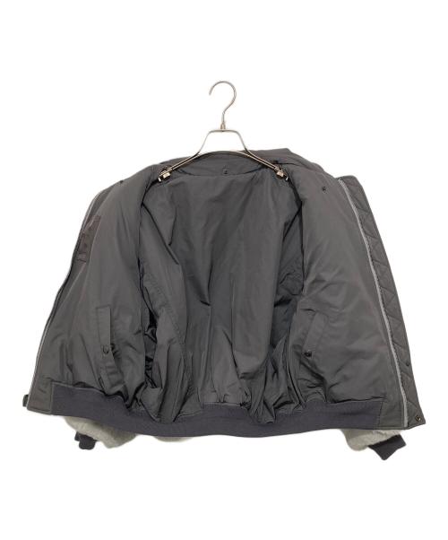 beautiful people（ビューティフルピープル）beautiful people (ビューティフルピープル) fur×taffeta B-15 blouson　ファータフタビー15ブルゾン グレー サイズ:34の古着・服飾アイテム
