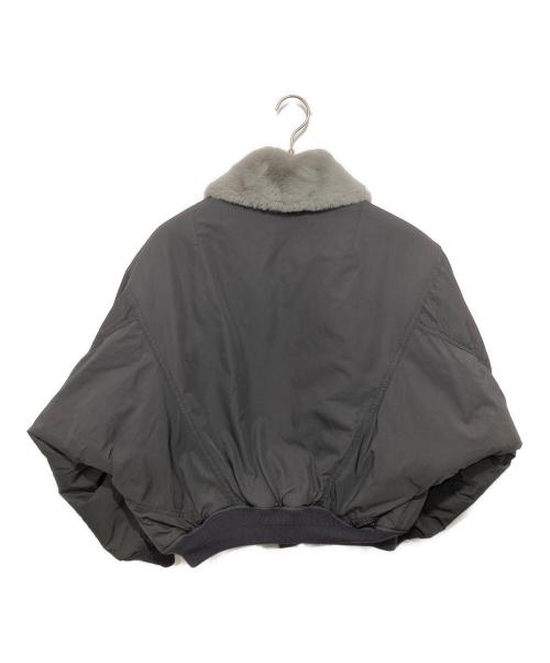 beautiful people（ビューティフルピープル）beautiful people (ビューティフルピープル) fur×taffeta B-15 blouson　ファータフタビー15ブルゾン グレー サイズ:34の古着・服飾アイテム