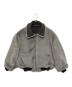 beautiful people (ビューティフルピープル) fur×taffeta B-15 blouson　ファータフタビー15ブルゾン グレー サイズ:34：40000円