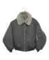 beautiful people（ビューティフルピープル）の古着「fur×taffeta B-15 blouson　ファータフタビー15ブルゾン」｜グレー