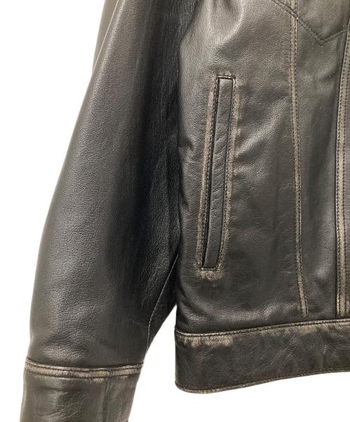 MAISON SPECIAL（メゾンスペシャル）MAISON SPECIAL (メゾンスペシャル) Buffalo Leather Prime-Over 3rd Jacket　バッファローレザープライムオーバーサードジャケット ブラック サイズ:00の古着・服飾アイテム