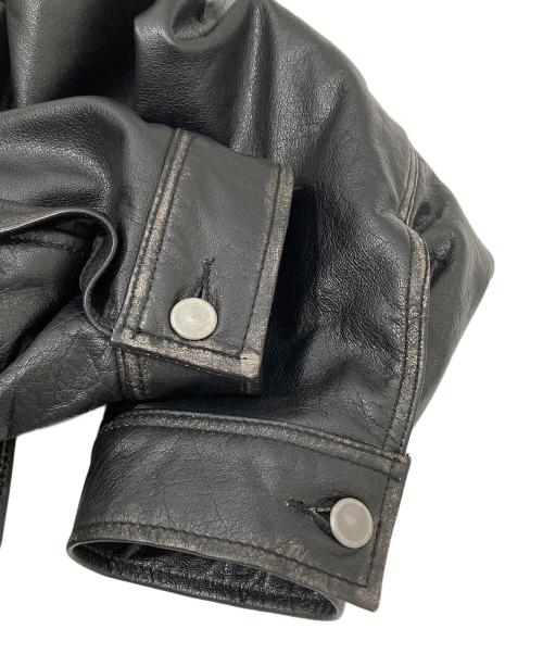 MAISON SPECIAL（メゾンスペシャル）MAISON SPECIAL (メゾンスペシャル) Buffalo Leather Prime-Over 3rd Jacket　バッファローレザープライムオーバーサードジャケット ブラック サイズ:00の古着・服飾アイテム