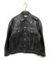 MAISON SPECIAL（メゾンスペシャル）の古着「Buffalo Leather Prime-Over 3rd Jacket　バッファローレザープライムオーバーサードジャケット」｜ブラック