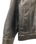 中古・古着 MAISON SPECIAL (メゾンスペシャル) Buffalo Leather Prime-Over 3rd Jacket　バッファローレザープライムオーバーサードジャケット ブラック サイズ:00：23000円