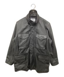 MORGAN MEMPHIS BELLE（モーガン メンフィス ベル）の古着「m-65レザージャケット」｜ブラック