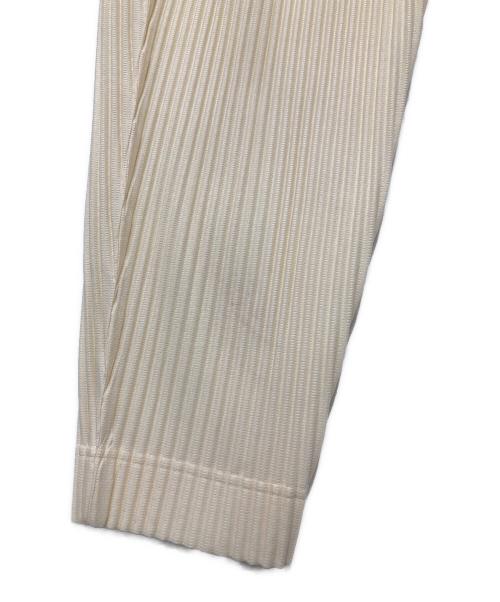 HOMME PLISSE ISSEY MIYAKE（オム プリッセ イッセイ ミヤケ）HOMME PLISSE ISSEY MIYAKE (オム プリッセ イッセイ ミヤケ) MC JULY PANTS　エムシージュライパンツ アイボリー サイズ:1の古着・服飾アイテム