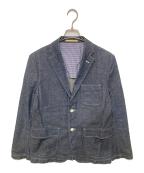 COMME des GARCONS HOMMEコムデギャルソン オム）の古着「段返しインディゴジャケット」｜インディゴ