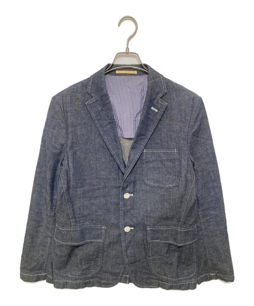 COMME des GARCONS HOMME（コムデギャルソン オム）COMME des GARCONS HOMME (コムデギャルソン オム) 段返しインディゴジャケット インディゴ サイズ:Sの古着・服飾アイテム