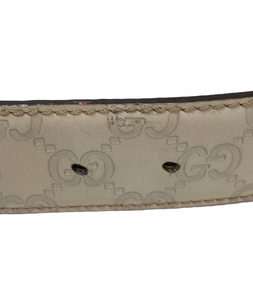 GUCCI（グッチ）GUCCI (グッチ) インターロッキングGベルト　114876 ベージュの古着・服飾アイテム