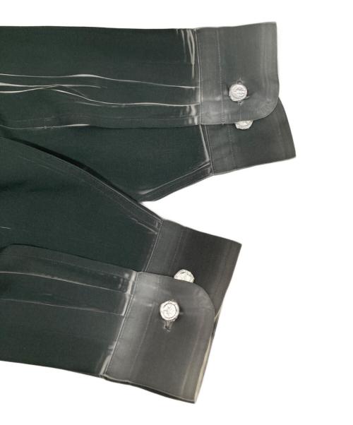 ISSEY MIYAKE（イッセイミヤケ）ISSEY MIYAKE (イッセイミヤケ) プリーツシャツ　ME61FJ013 グリーン サイズ:2の古着・服飾アイテム