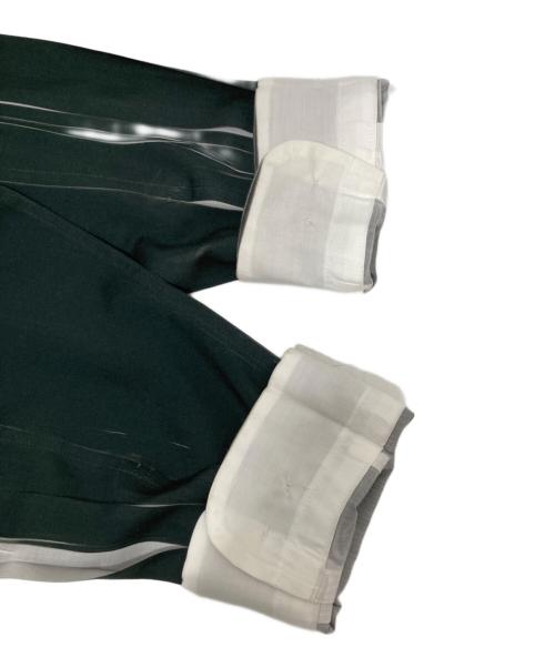 ISSEY MIYAKE（イッセイミヤケ）ISSEY MIYAKE (イッセイミヤケ) プリーツシャツ　ME61FJ013 グリーン サイズ:2の古着・服飾アイテム