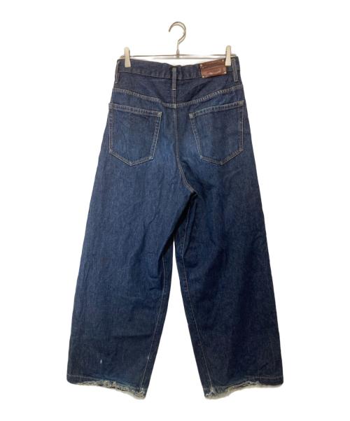 DRIES VAN NOTEN（ドリスヴァンノッテン）DRIES VAN NOTEN (ドリスヴァンノッテン) タック ワイドデニム　231-165 インディゴ サイズ:29の古着・服飾アイテム