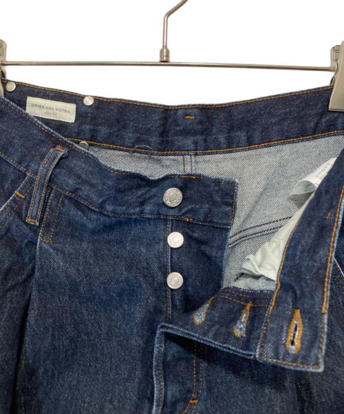 DRIES VAN NOTEN（ドリスヴァンノッテン）DRIES VAN NOTEN (ドリスヴァンノッテン) タック ワイドデニム　231-165 インディゴ サイズ:29の古着・服飾アイテム