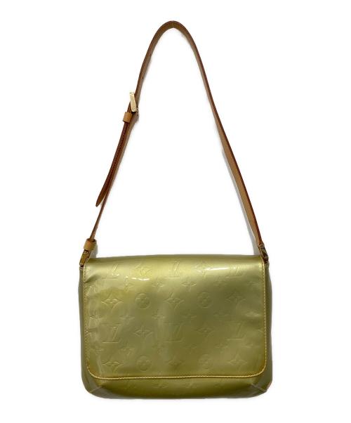 LOUIS VUITTON（ルイ ヴィトン）LOUIS VUITTON (ルイ ヴィトン) M91071 モノグラム・ヴェルニ ワンショルダーバッグ トンプソン・ストリート 黄緑の古着・服飾アイテム