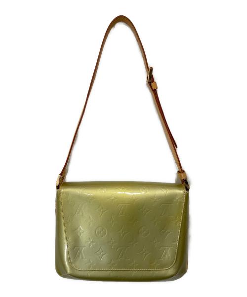 LOUIS VUITTON（ルイ ヴィトン）LOUIS VUITTON (ルイ ヴィトン) M91071 モノグラム・ヴェルニ ワンショルダーバッグ トンプソン・ストリート 黄緑の古着・服飾アイテム