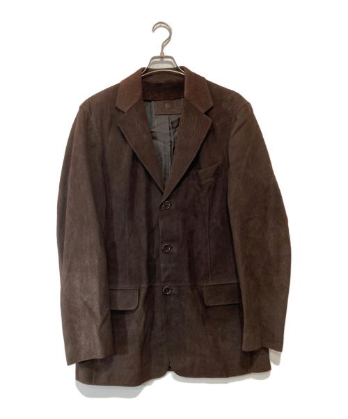 LOEWE（ロエベ）LOEWE (ロエベ) ラムレザー3B型押しジャケット ブラウン サイズ:不明の古着・服飾アイテム