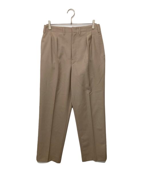 LEMAIRE（ルメール）LEMAIRE (ルメール) 2タック スラックス パンツ ベージュ サイズ:４８の古着・服飾アイテム