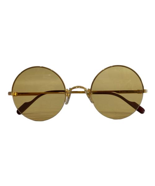 must de cartier（マストドゥカルティエ）must de cartier (マストドゥカルティエ) ラウンドサングラス ゴールド サイズ:SIZE 49□22 140の古着・服飾アイテム