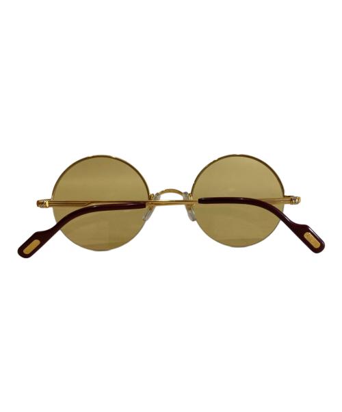 must de cartier（マストドゥカルティエ）must de cartier (マストドゥカルティエ) ラウンドサングラス ゴールド サイズ:SIZE 49□22 140の古着・服飾アイテム