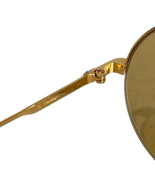 must de cartier（マストドゥカルティエ）must de cartier (マストドゥカルティエ) ラウンドサングラス ゴールド サイズ:SIZE 49□22 140の古着・服飾アイテム