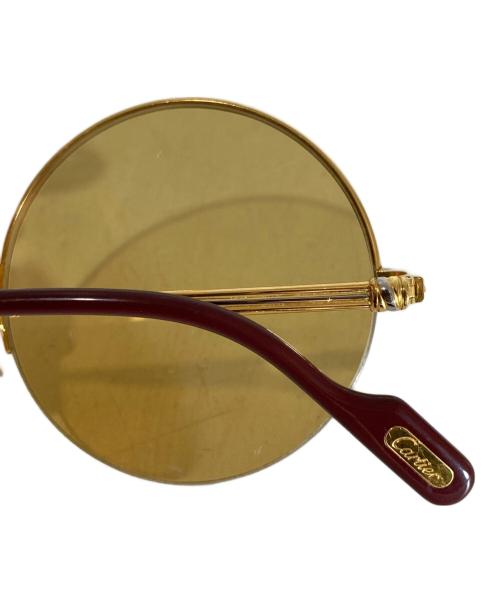 must de cartier（マストドゥカルティエ）must de cartier (マストドゥカルティエ) ラウンドサングラス ゴールド サイズ:SIZE 49□22 140の古着・服飾アイテム