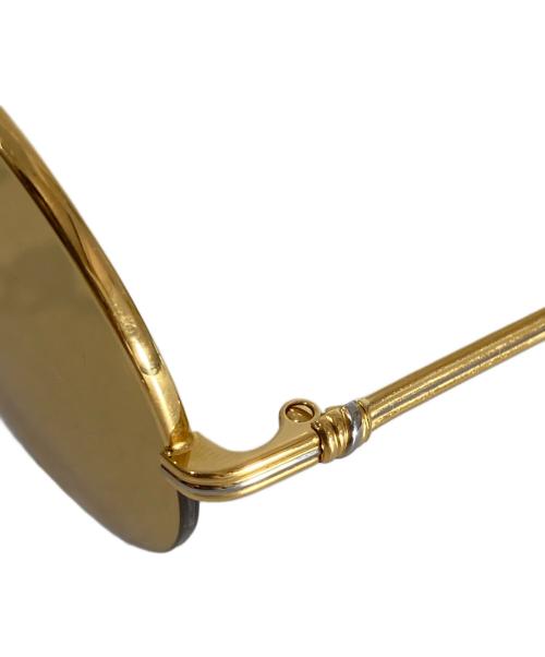 must de cartier（マストドゥカルティエ）must de cartier (マストドゥカルティエ) ラウンドサングラス ゴールド サイズ:SIZE 49□22 140の古着・服飾アイテム